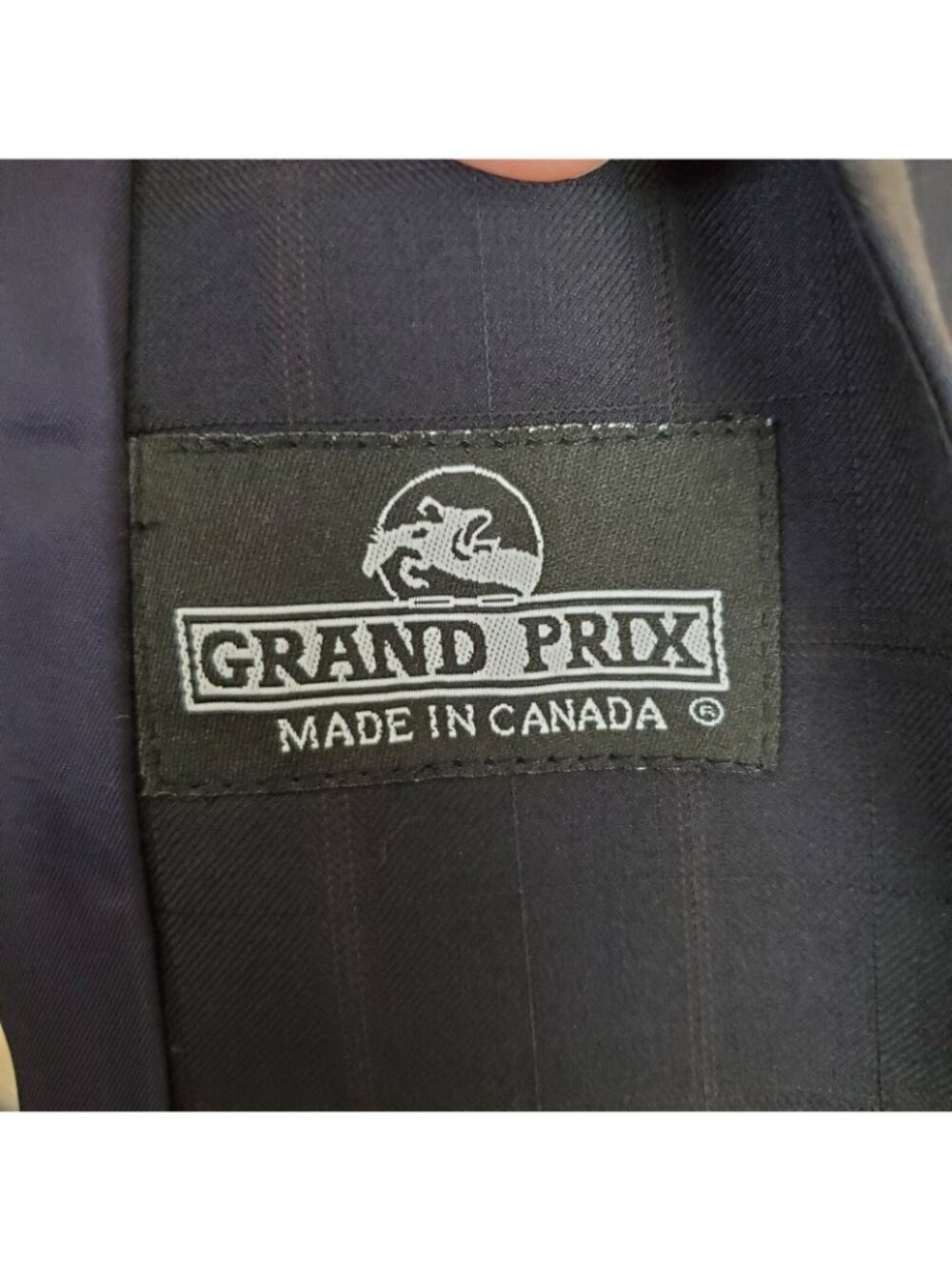 Grand Prix windowpane English Equestrian Riding Show Hunt Jacket 12 R - Picture 6 of 7